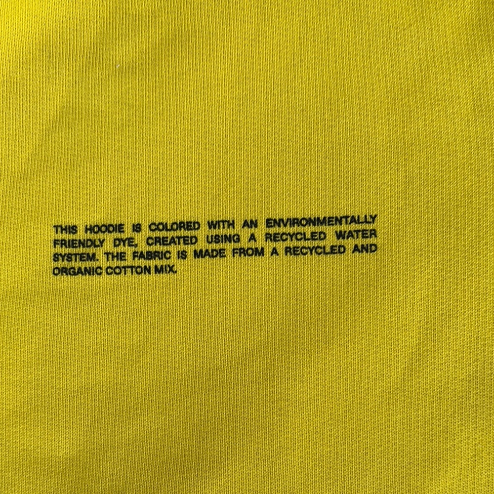 Bright Yellow PANGAIA Zip-Up Hoodie (size S) - Picture 2 of 7